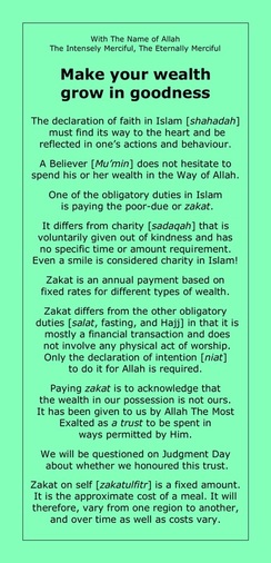 Islam Charity Wealth Growth Zakah